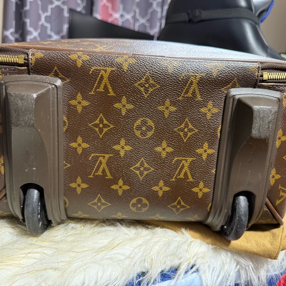 Louis Vuitton Pegase 45 Rolling travel bag monogram duster Carryall Carryon - Picture 12 of 16